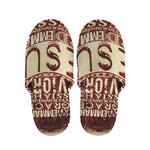 Jesus Religious Words Print Slippers