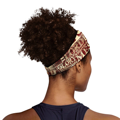 Jesus Religious Words Print Sports Headband