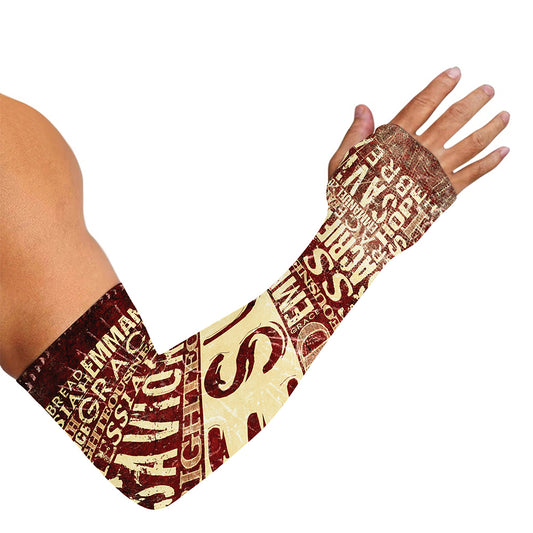 Jesus Religious Words Print Sun Protection Arm Sleeves