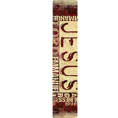 Jesus Religious Words Print Table Runner