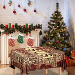 Jesus Religious Words Print Tablecloth