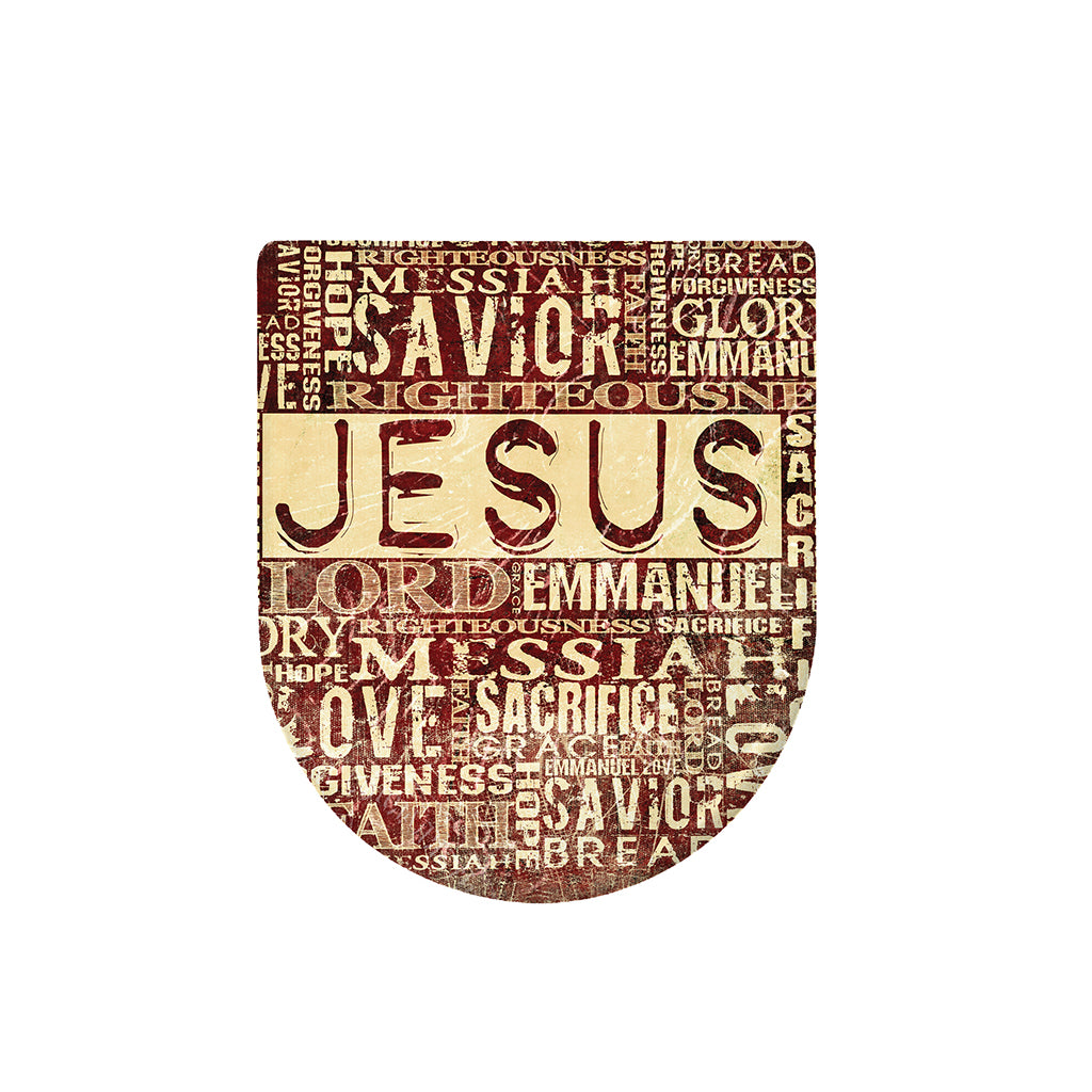 Jesus Religious Words Print Toilet Lid Cover