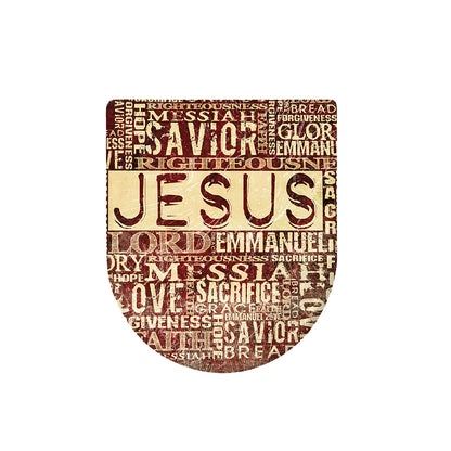 Jesus Religious Words Print Toilet Lid Cover