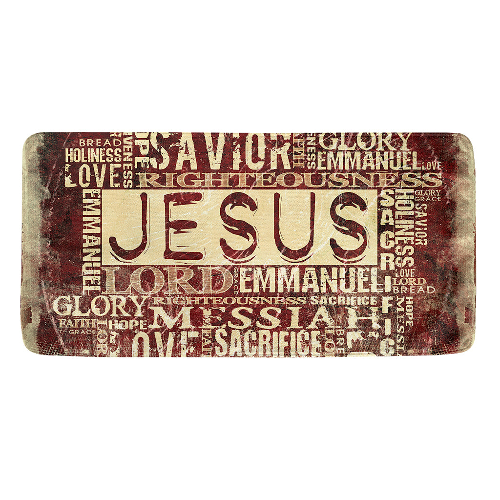 Jesus Religious Words Print Towel