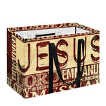 Jesus Religious Words Print Utility Tote Bag