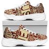 Jesus Religious Words Print White Chunky Shoes