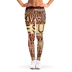 Jesus Religious Words Print Women's Leggings