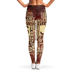Jesus Religious Words Print Women's Leggings