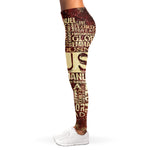 Jesus Religious Words Print Women's Leggings