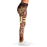 Jesus Religious Words Print Women's Leggings