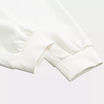 White Snow Camouflage Print Jogger Pants