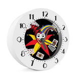 Joker And Playing Cards Print Alarm Clock