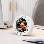 Joker And Playing Cards Print Alarm Clock