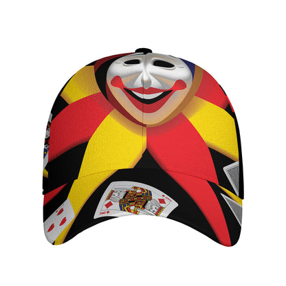 Joker And Playing Cards Print Baseball Cap