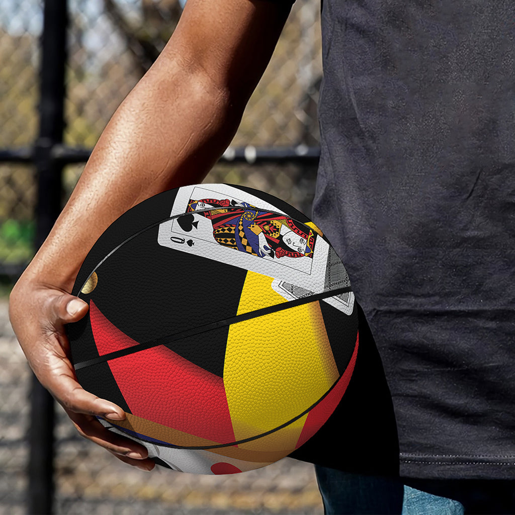Joker And Playing Cards Print Basketball