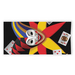 Joker And Playing Cards Print Beach Towel