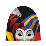 Joker And Playing Cards Print Beanie