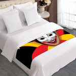 Joker And Playing Cards Print Bed Runner