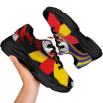 Joker And Playing Cards Print Black Chunky Shoes