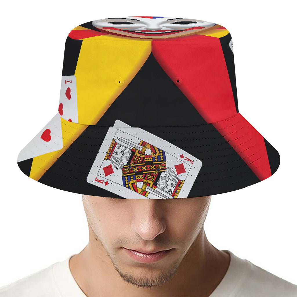 Joker And Playing Cards Print Bucket Hat