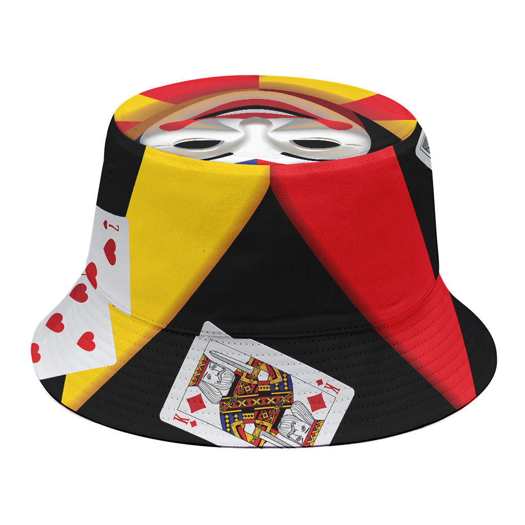 Joker And Playing Cards Print Bucket Hat