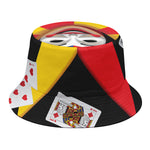 Joker And Playing Cards Print Bucket Hat