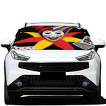 Joker And Playing Cards Print Car Windshield Snow Cover