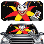 Joker And Playing Cards Print Car Windshield Sun Shade