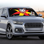 Joker And Playing Cards Print Car Windshield Sun Shade