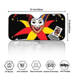 Joker And Playing Cards Print Car Windshield Sun Shade