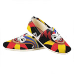 Joker And Playing Cards Print Casual Shoes