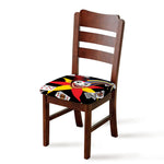 Joker And Playing Cards Print Chair Cushion Cover
