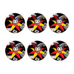 Joker And Playing Cards Print Coaster Set