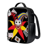 Joker And Playing Cards Print Crossbody Lunch Bag