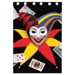 Joker And Playing Cards Print Curtain