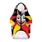 Joker And Playing Cards Print Dog Zip Up Hoodie