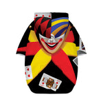 Joker And Playing Cards Print Dog Zip Up Hoodie