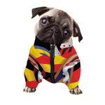 Joker And Playing Cards Print Dog Zip Up Jacket