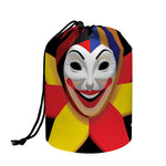 Joker And Playing Cards Print Drawstring Makeup Bag