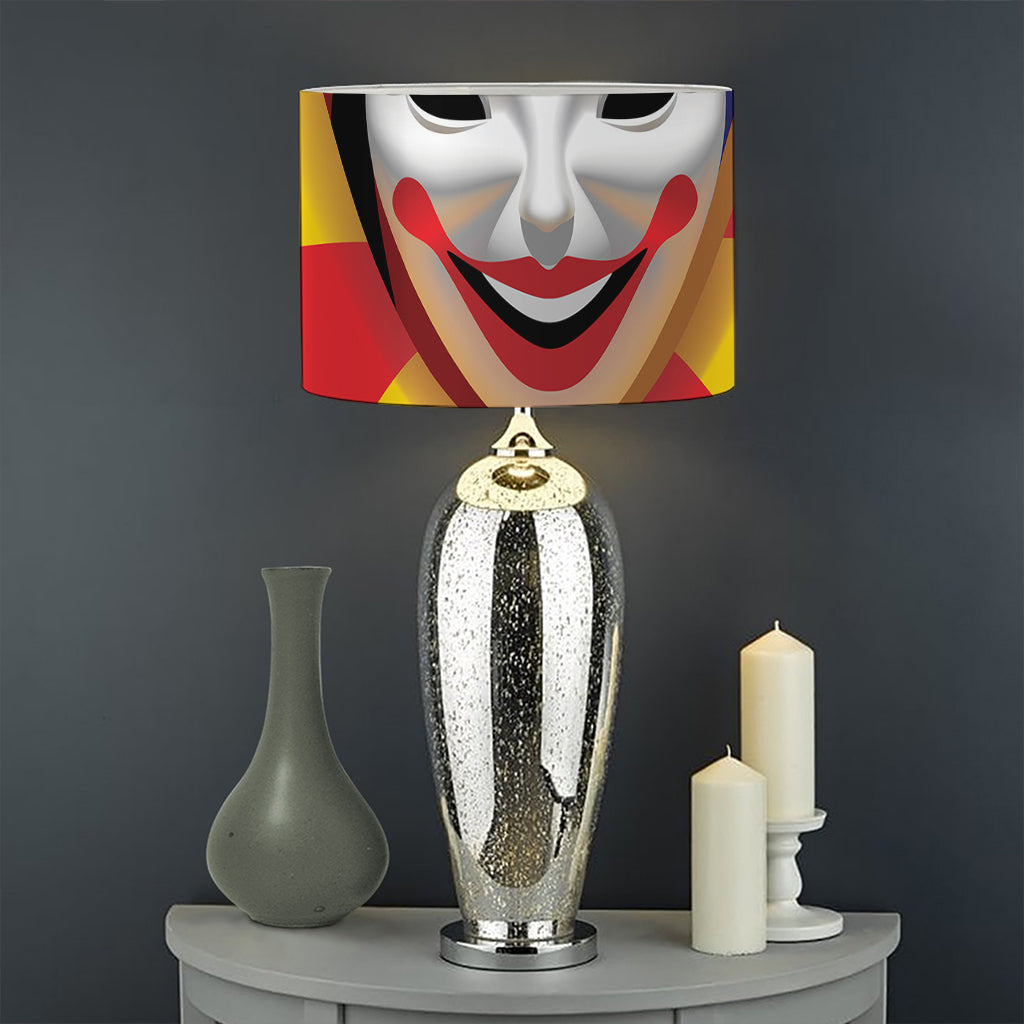 Joker And Playing Cards Print Drum Lamp Shade