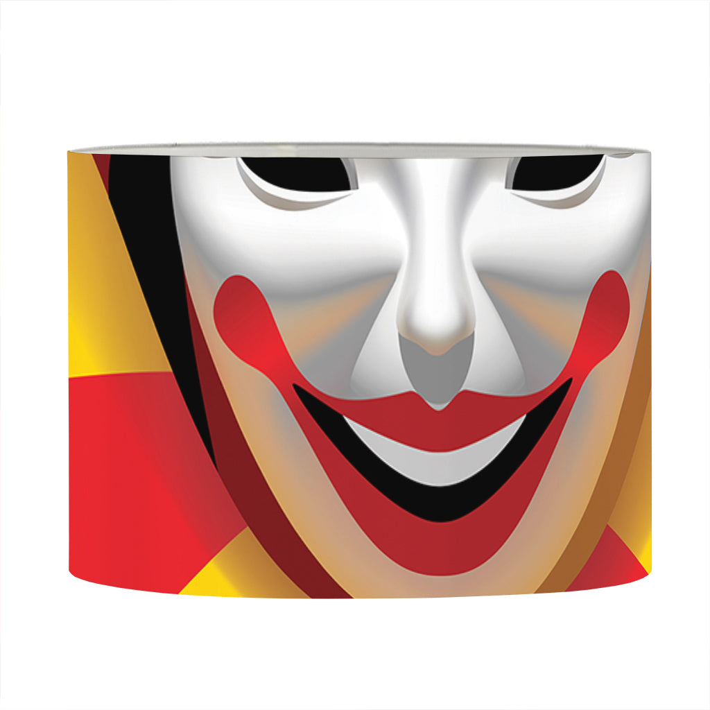 Joker And Playing Cards Print Drum Lamp Shade