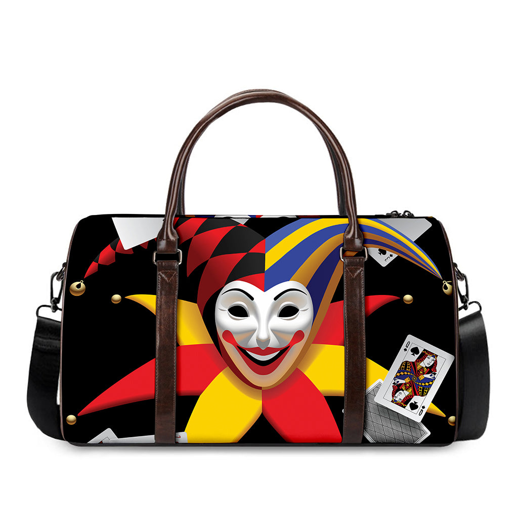 Joker And Playing Cards Print Duffle Bag