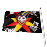 Joker And Playing Cards Print Flag