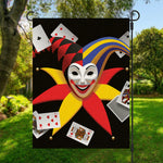 Joker And Playing Cards Print Garden Flag