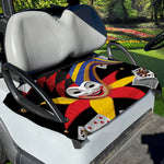 Joker And Playing Cards Print Golf Cart Seat Cover