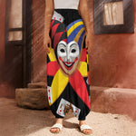 Joker And Playing Cards Print Harem Pants