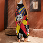 Joker And Playing Cards Print Harem Pants