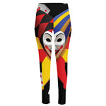 Joker And Playing Cards Print High-Waisted Pocket Leggings