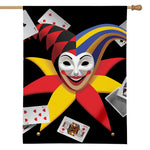 Joker And Playing Cards Print House Flag