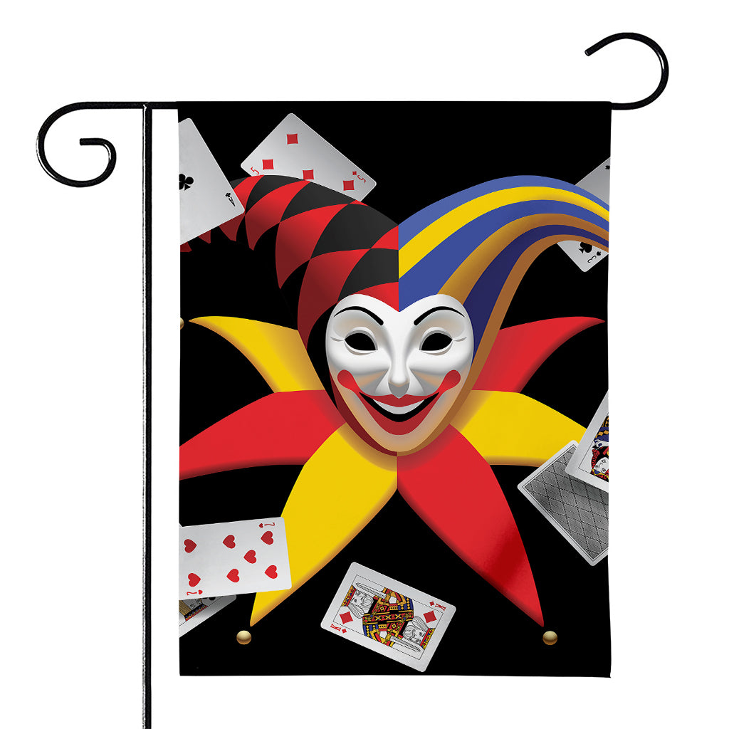 Joker And Playing Cards Print House Flag